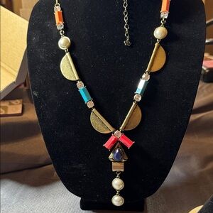 Chic Gold and Multicolor Necklace